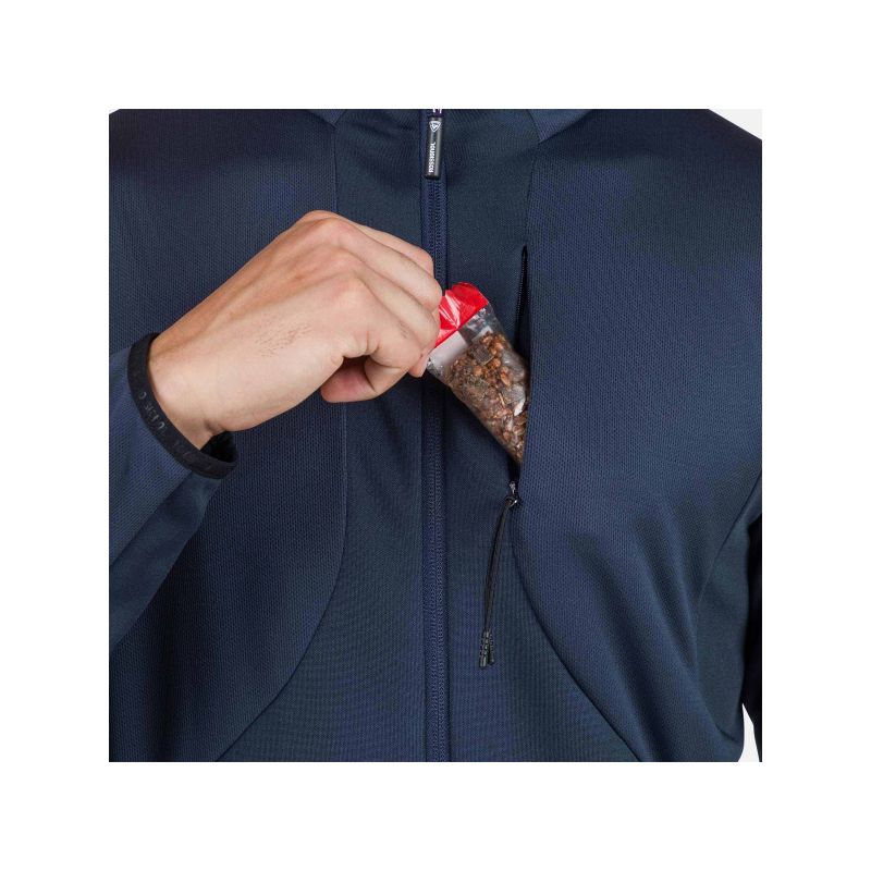 Rossignol Diretta Fleece Fz Navy Blue Sweatshirt Rossignol