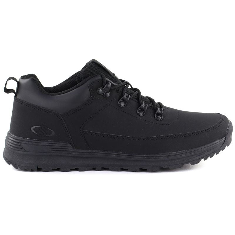 Women's black worker boots with socks Sabatina
