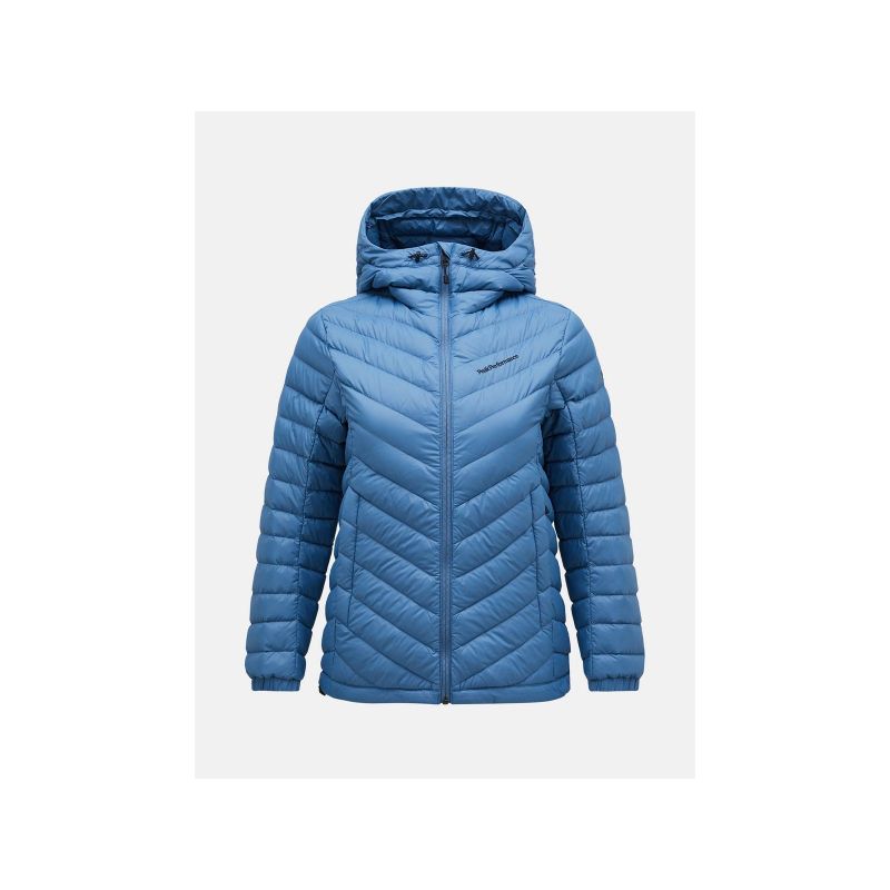 Peak Performance W Frost Down Hood Jacket Blue Import z PMSport Your Sports Performance