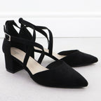 Sergio Leone SK-830 women's black block heel sandals Footwear Your Sports Performance