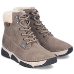 Women’s Brown Leather Lined Hiking-Style Ankle Boots Rieker 45925-25