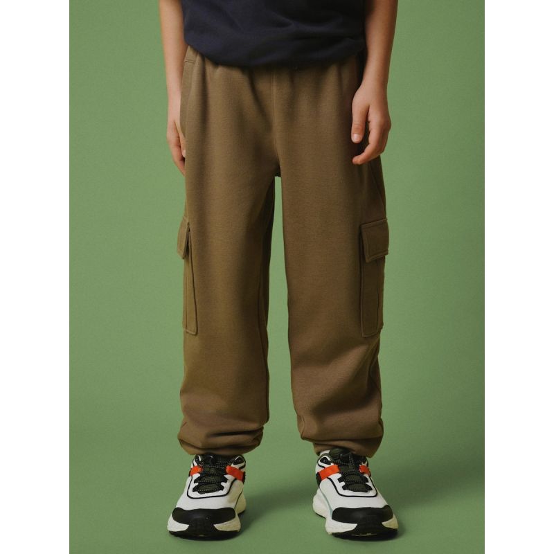 Boys' cargo sweatpants 4F 4FJRSS26TTROM1882-82S