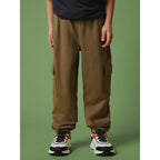Boys' cargo sweatpants 4F 4FJRSS26TTROM1882-82S