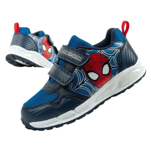 Leomil children's sports shoes Spiderman sneakers lightweight with velcro black blue Leomil