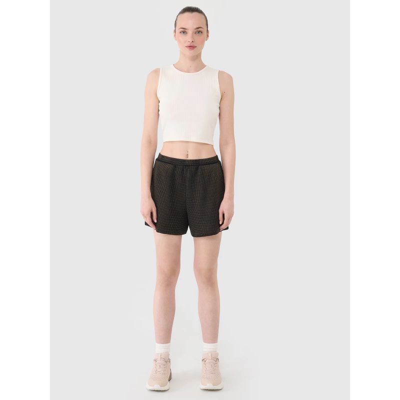 Women's casual waffle knit shorts 4F 4FRSS25TSHOF699-20S *Kategoria tymczasowa Your Sports Performance