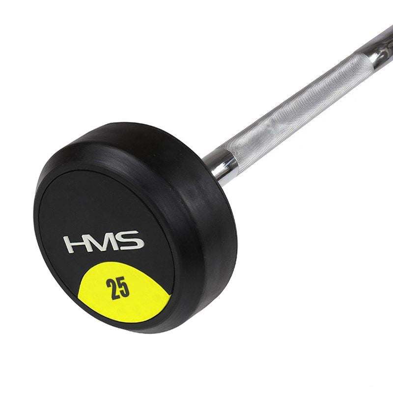 Rubber-coated fixed barbell/bar 25 kg HMS GSG25 In preparation Your Sports Performance