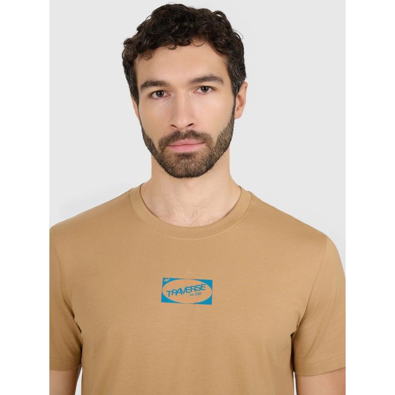 Men's regular printed T-shirt 4F 4FRAW25TTSHM3377-83S 4f