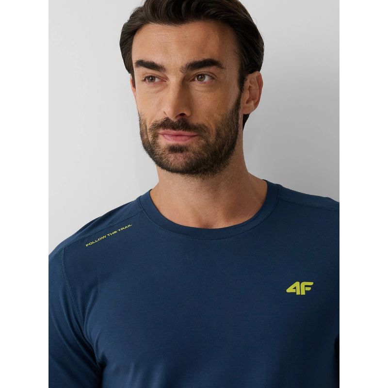 Men's trekking t-shirt made of bamboo fiber 4F 4FRAW26TFTSM2686-32S