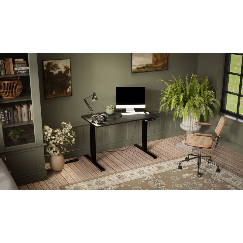MOON desk with electric height adjustment 121x67 black/san sebas Biurka/Biurka nowoczesne Your Sports Performance