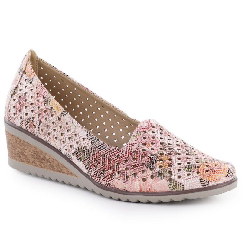 Women's openwork wedge shoes, multicolored, Potocki SZ12306 To be categorized Your Sports Performance