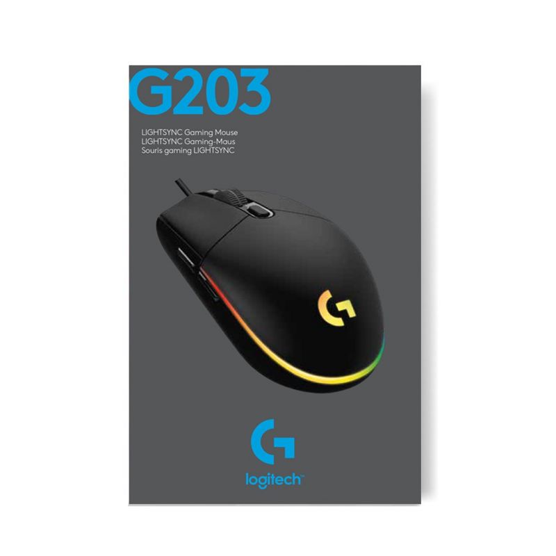Logitech G203 Lightsync Mouse Gaming PC/Myszy gamingowe Your Sports Performance