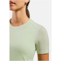 Women's Odlo MERINO 160 BL TOP crew neck s/s T-shirt green
