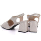 Women's beige high heel sandals Vinceza 26-62286 Vinceza