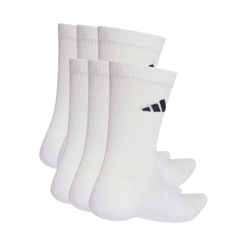 adidas Cushioned Crew Essentials Socks 6-Pack, White KE5498