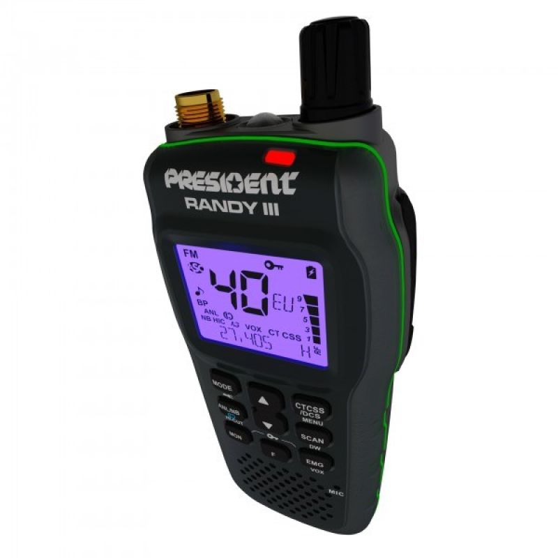 CB Portable Handheld Radio ASC PRESIDENT Randy III Elektronika i akcesoria/CB Radia Your Sports Performance