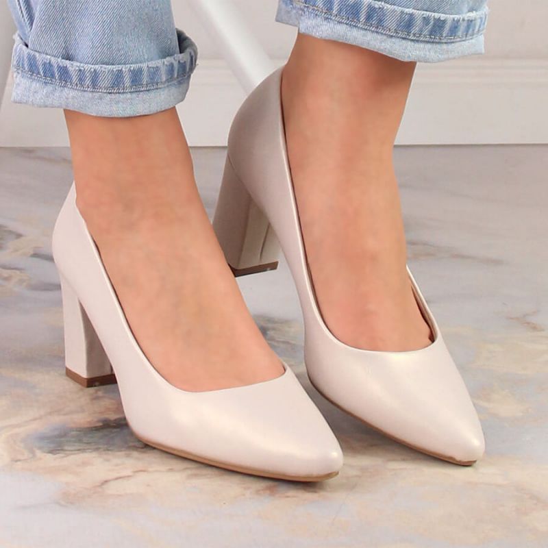 Sergio Leone W SK403C Beige Pearl Pumps