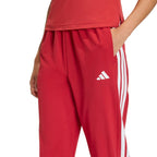adidas Train Essentials 3-Stripes Woven Women's Pants Red KF8554