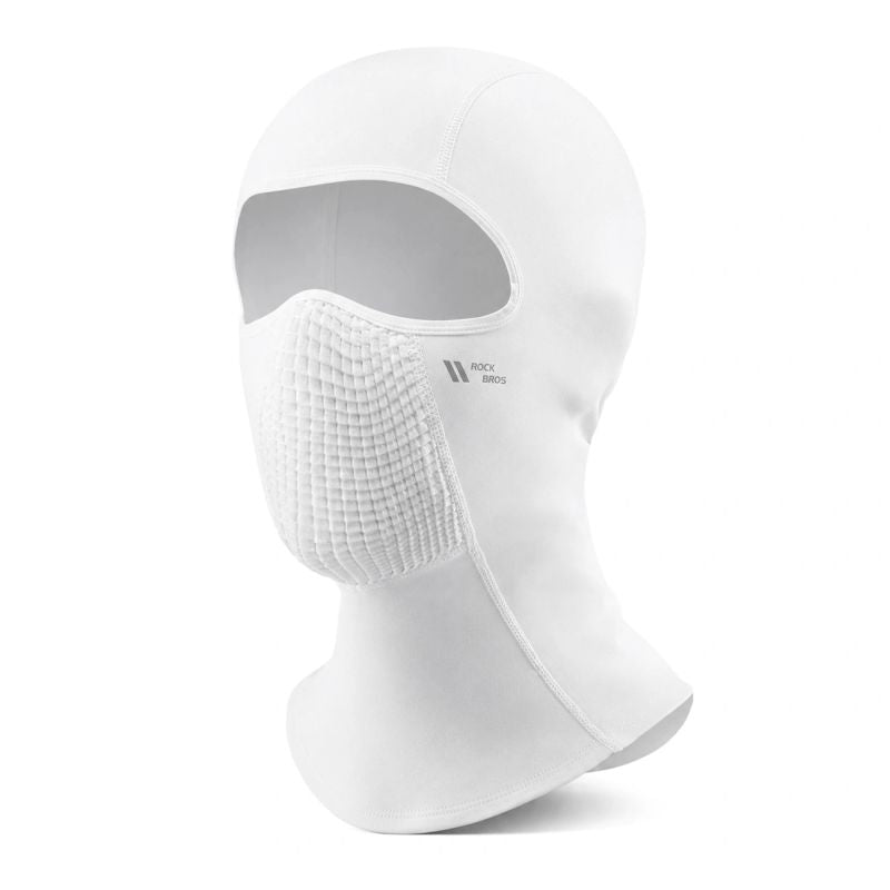 Rockbros LF25699 fleece cycling balaclava - white Rockbros