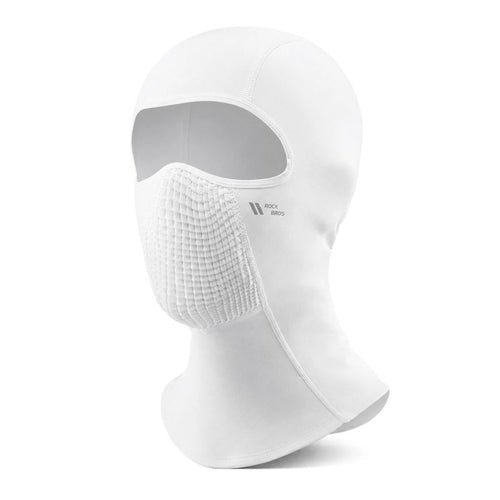 Rockbros LF25699 fleece cycling balaclava - white Rockbros
