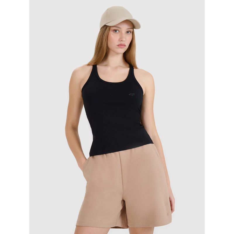 Slim plain women's top 4F 4FWMM00TSLEF124-20S *Kategoria tymczasowa Your Sports Performance