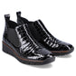 Rieker W R474 snakeskin leather ankle boots black Footwear/Lifestyle/Rieker Your Sports Performance