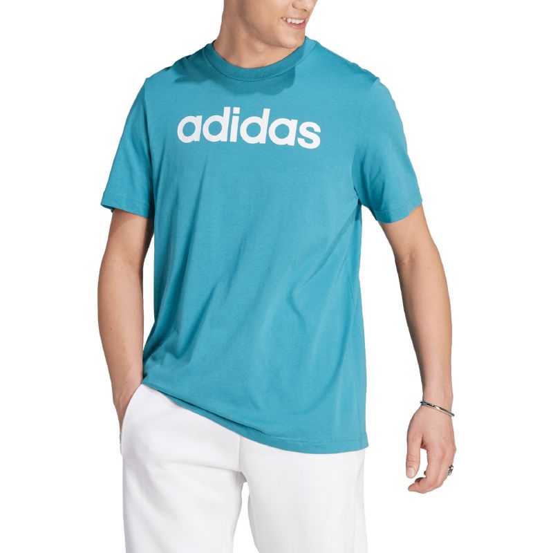 adidas Essentials Single Jersey Linear Embroidered Logo Tee M IJ8655 Clothing/Training Adidas