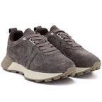 Brown leather platform sneakers Kobbo FIO27-67048
