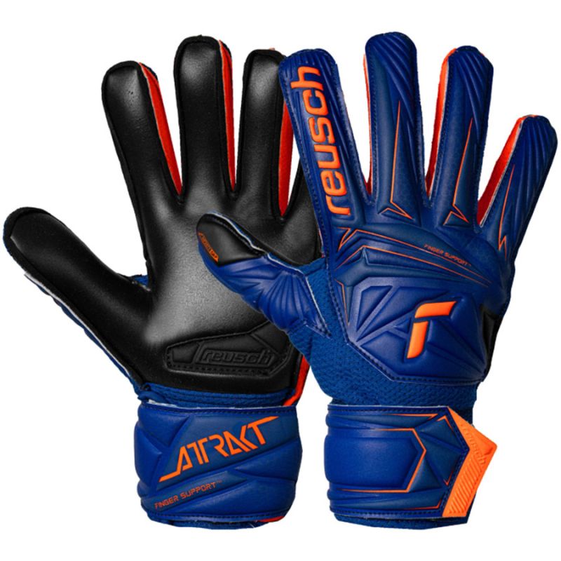 Reusch Attrakt Infinity Finger Support Junior Gloves 56 72 710 4127 Reusch