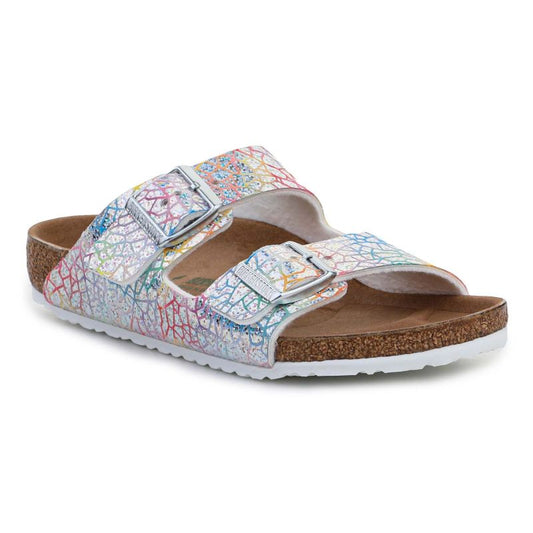 Birkenstock Arizona Kids Flashy Hologram Silver Jr 1022173 Footwear/Lifestyle/Brinkenstock Birkenstock
