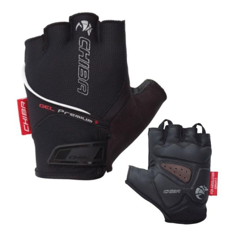 CHIBA Gel Premium L gloves black Clothing Your Sports Performance