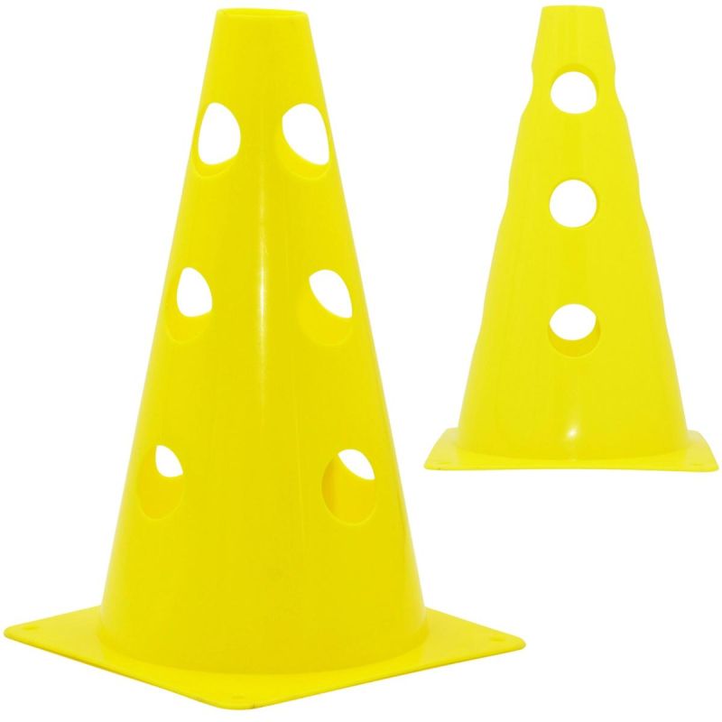 23 CM CONE WITH HOLES YELLOW Sport Your Sports Performance