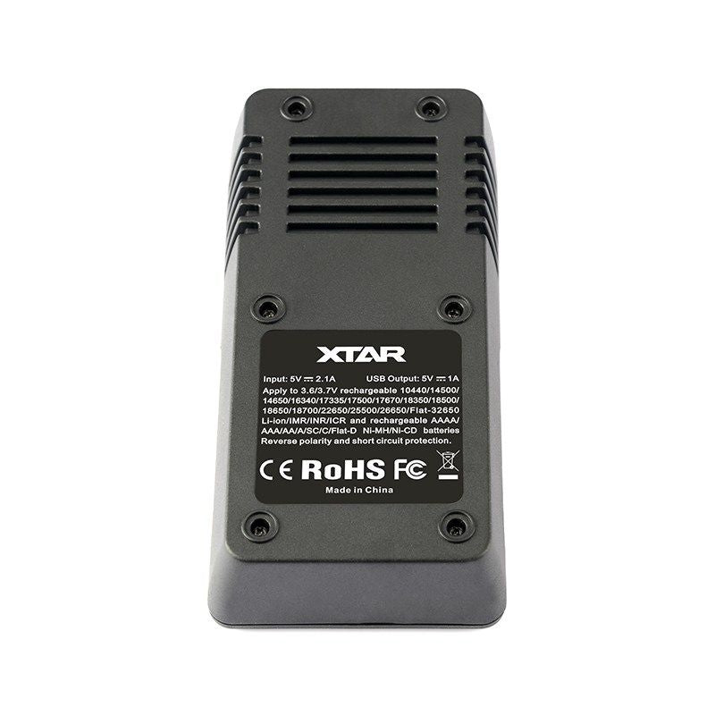 XTAR CHARGER FOR CYLINDRICAL LI-ION VC2 BATTERIES Baterie, akumulatorki i ładowarki/Ładowarki akumulatorowe (bez akumulatorków) Your Sports Performance