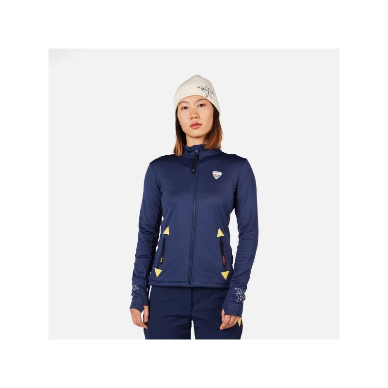 ROSSIGNOL W JCC CLIMI JKT women's sweatshirt blue