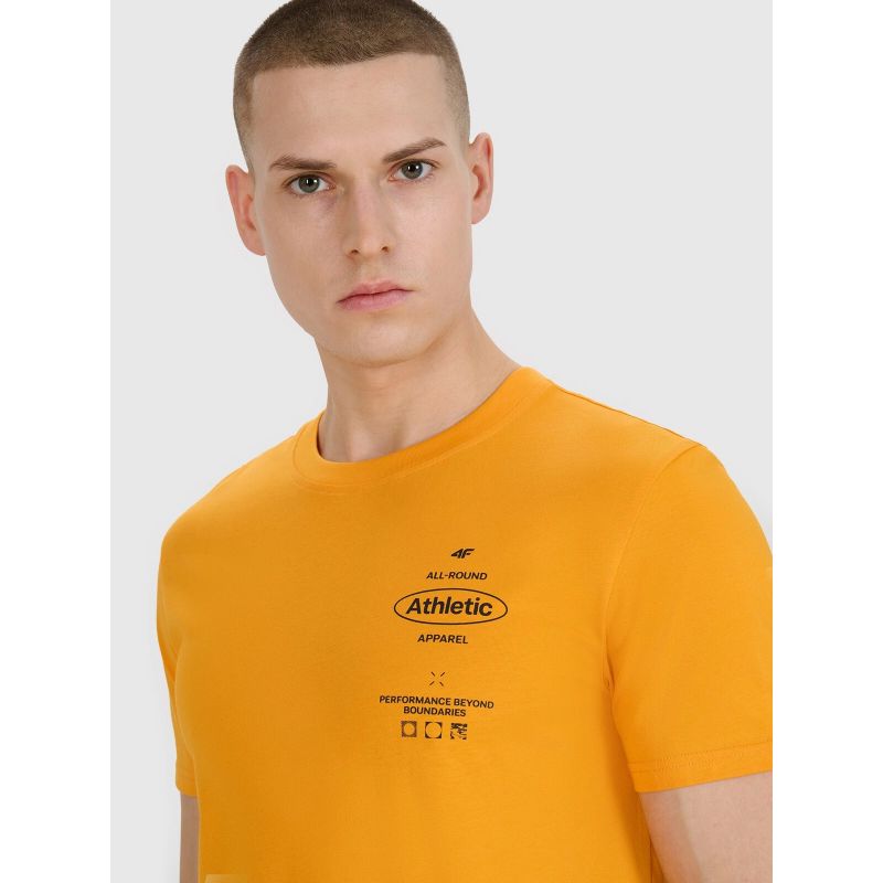 Men's regular printed T-shirt 4F 4FRSS25TTSHM2688-70S *Kategoria tymczasowa Your Sports Performance
