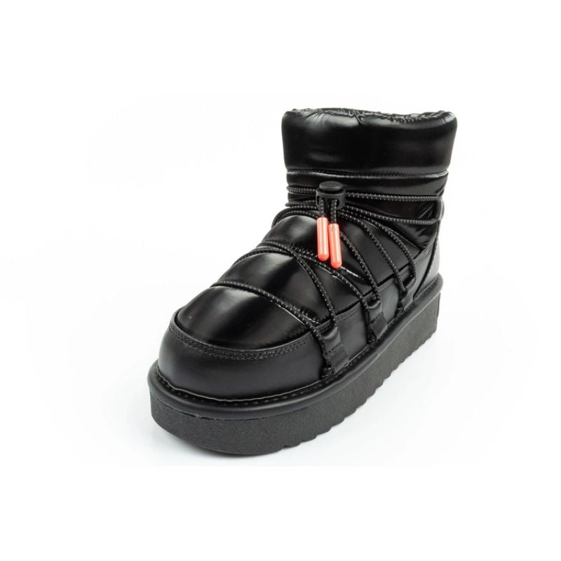 D.Franklin women's snow boots winter fashionable insulated ankle boots black D.Franklin