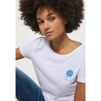 Mustang T-shirt Alexia C Chestprint W 1013384 2045 Clothing , Shirts , Women Your Sports Performance
