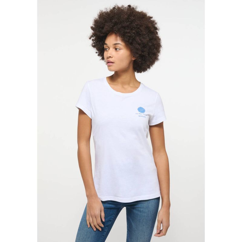 Mustang T-shirt Alexia C Chestprint W 1013384 2045 Clothing , Shirts , Women Your Sports Performance
