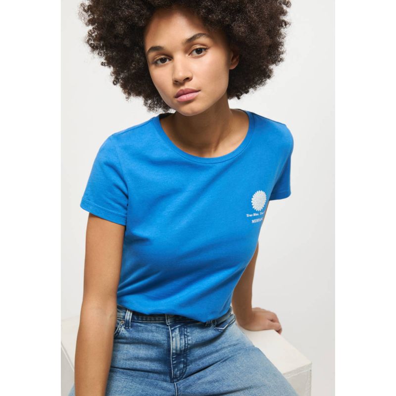 Mustang T-shirt Alexia C Chestprint W 1013384 5428 Clothing , Shirts , Women Your Sports Performance