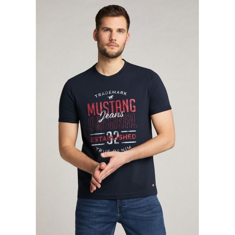 Mustang T-Shirt Alex C Print M 1010680 4136 Clothing , Shirts , Men Your Sports Performance