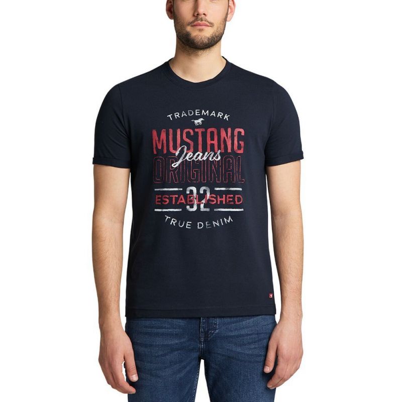 Mustang T-Shirt Alex C Print M 1010680 4136 Clothing , Shirts , Men Your Sports Performance