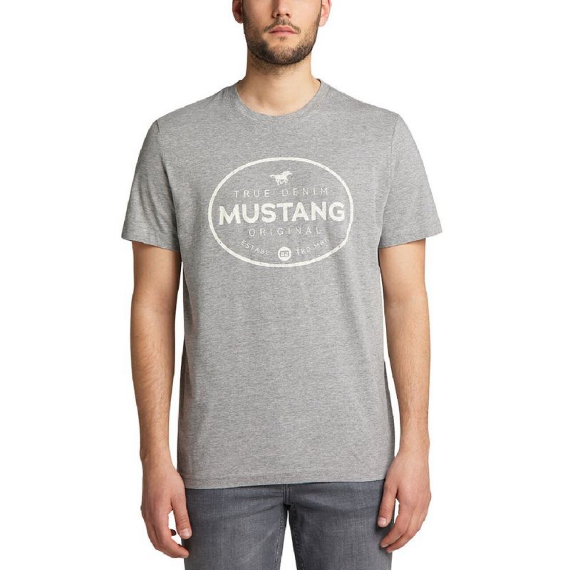 Mustang T-shirt Alex C Print M 1010676 4140 Clothing , Shirts , Men Your Sports Performance