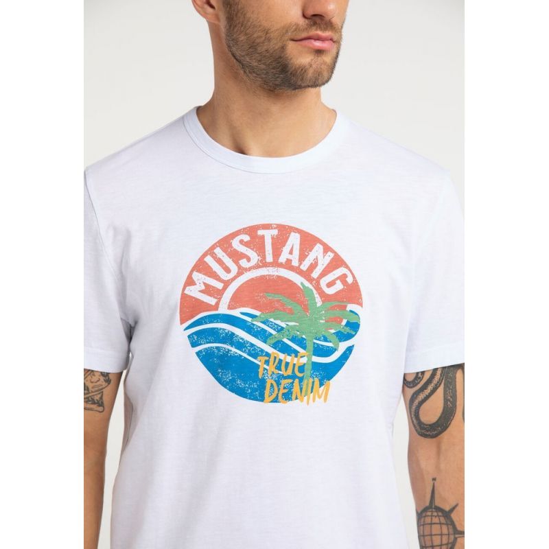 Mustang Logo Alex M T-shirt 1009534 2045 Clothing , Shirts , Men Your Sports Performance