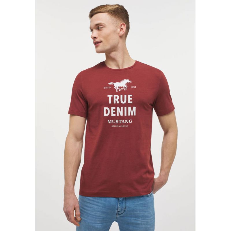 Mustang T-shirt Alex C Print M 1012514 7256 Clothing , Shirts , Men Your Sports Performance