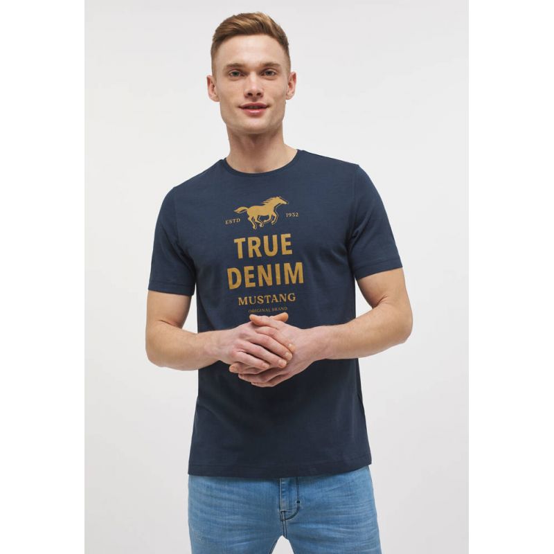 Mustang T-Shirt Alex C Print M 1012514 5330 Clothing , Shirts , Men Your Sports Performance