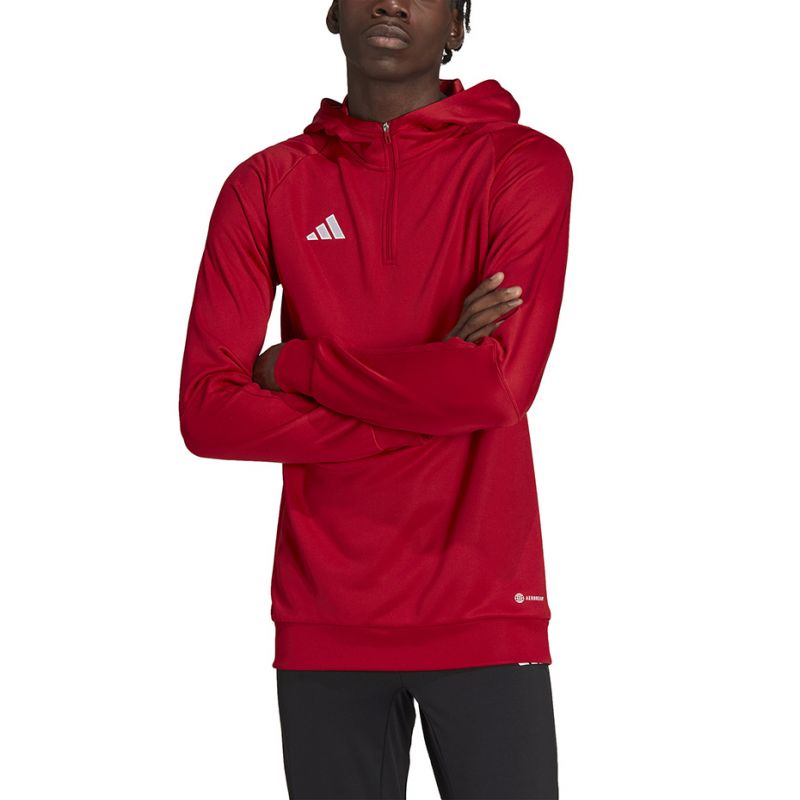 Adidas hoodie red sales mens