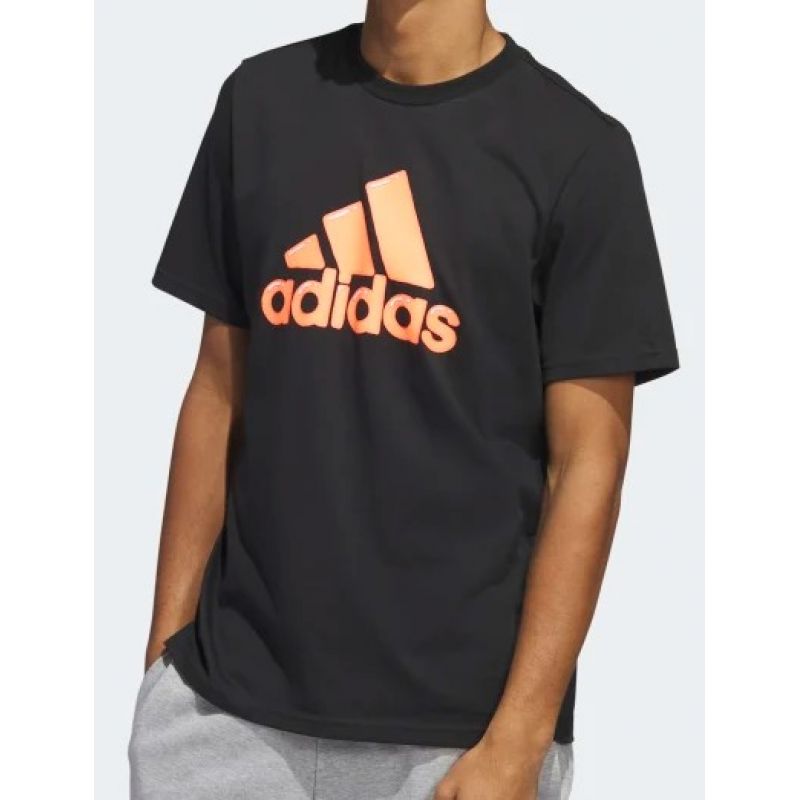 T shirt adidas sales noir et orange