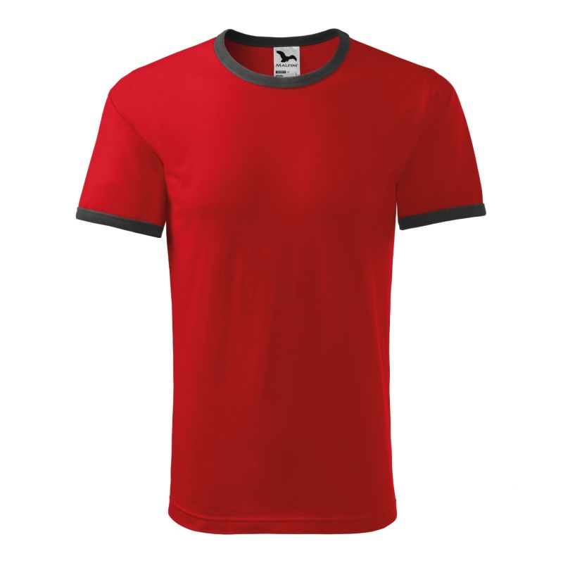 Malfini Infinity M T-Shirt MLI-13107 - Red Contrast Trim Clothing , Shirts , Men Malfini