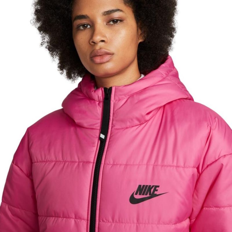 Nike puffer jacket women's pink clearance