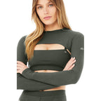 Alo Yoga Thrill Seeker Shrug T-shirt W W3627R-04059 Clothing , Shirts , Women Your Sports Performance