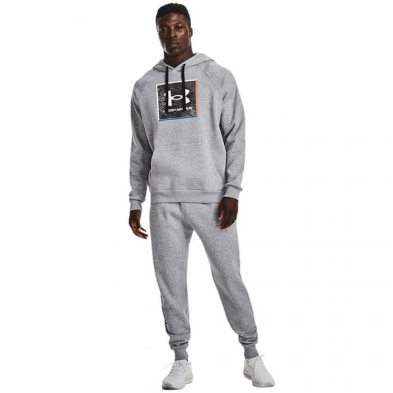 Men's ua rival fleece hot sale multilogo hoodie
